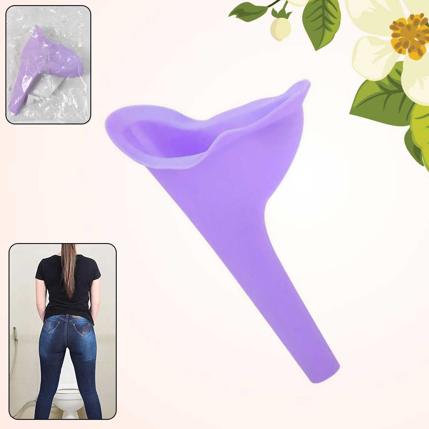 Stand And Pee Reusable Portable Urinal Funnel For Women Stand And Pee Reusable Portable Urinal Funnel For Women